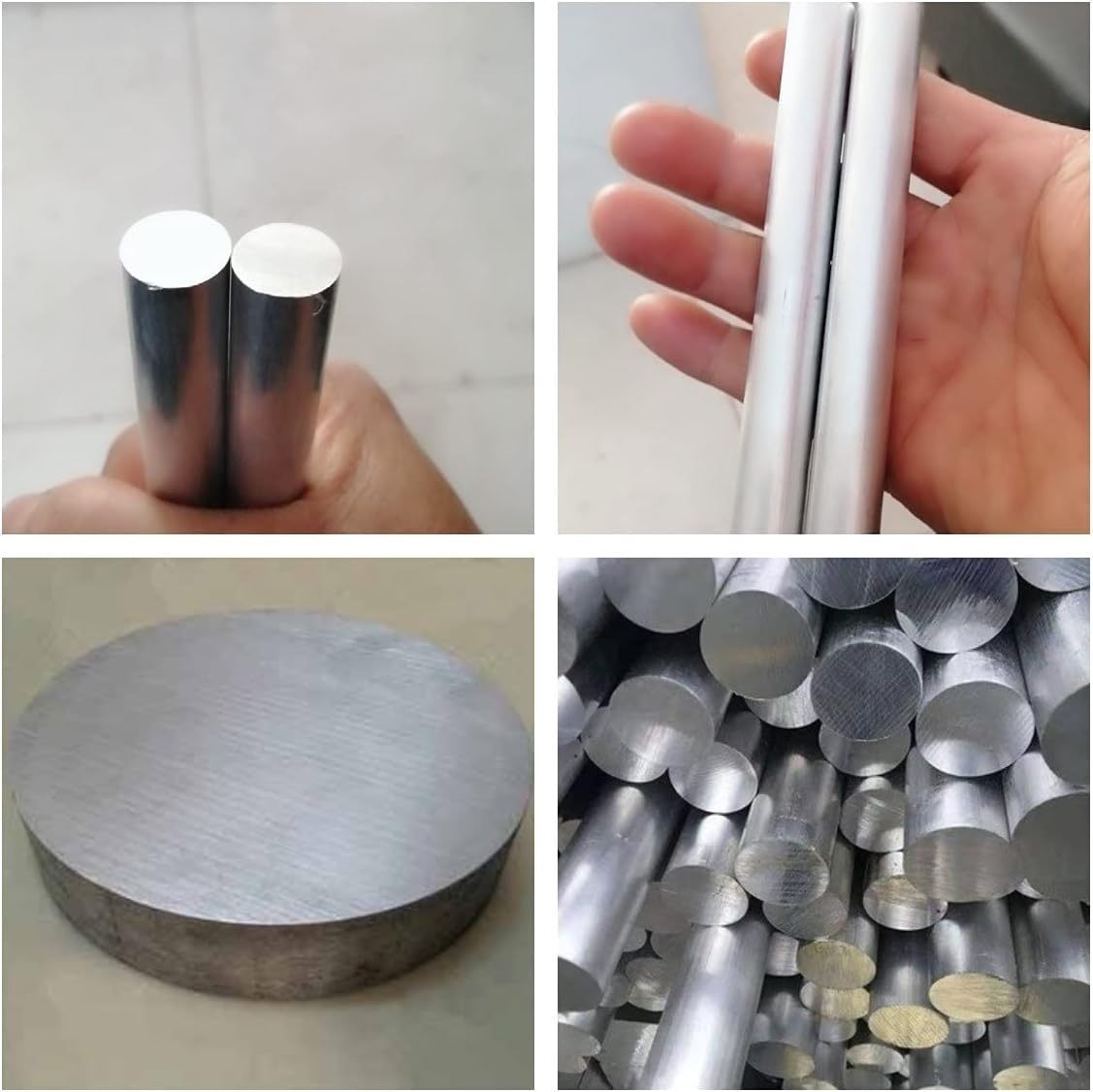 Pręty okrągłe aluminiowe Premium 6061 T6 – 2 szt. 500 mm (19,7 cala) do produkcji na zamówienie i projektów typu „zrób to sam”(Diameter 12mm)