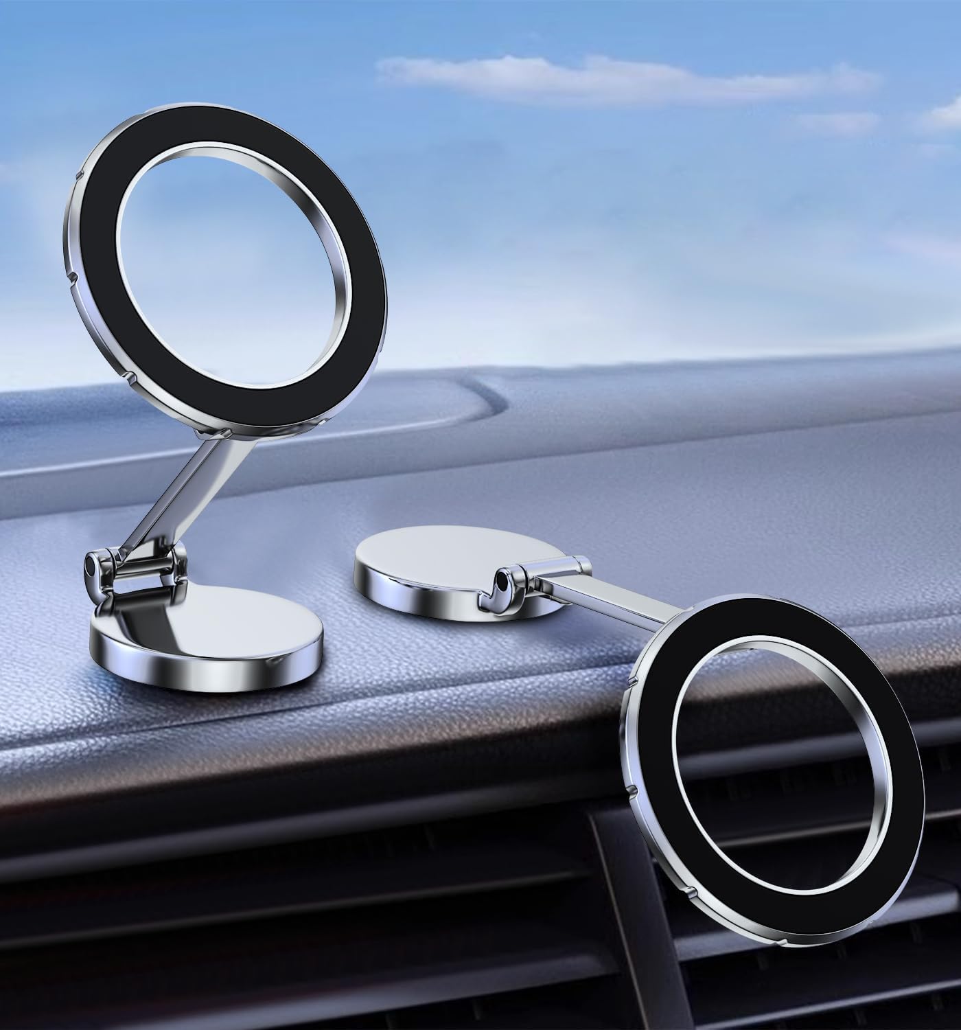 EUTOPIA for Magsafe Car Mount,360°Rotatable Magnetic Phone Holder for Car Dashboard, Universal Car Mobile Holder for iPhone 16/15/14/13/12,Samsung,Strong Magnets (with 2 MagSafe Rings) (B0D5J3MCBL) Amazon Price History, Amazon Price Tracker