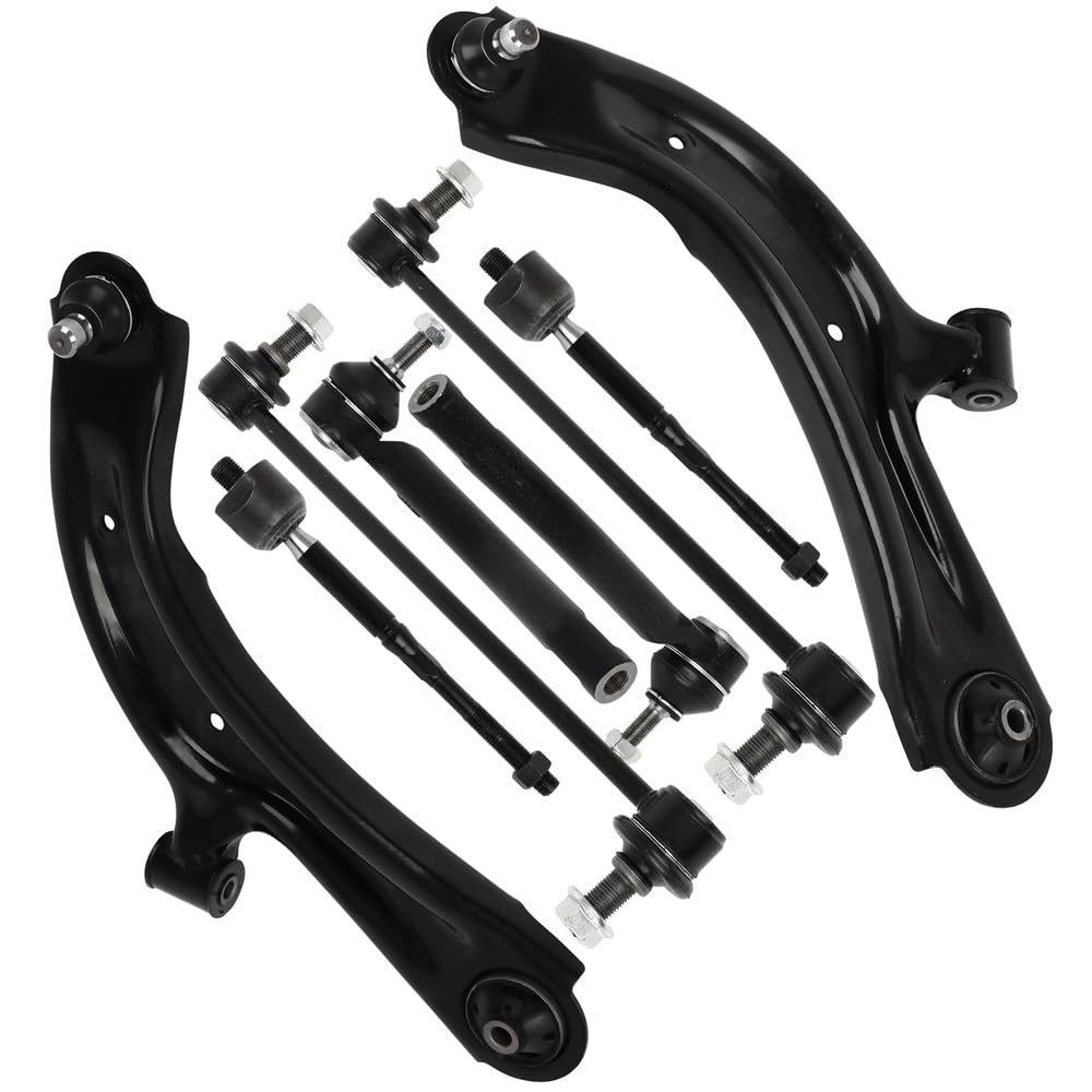 Photo 1 of SCITOO 8pc Suspension Kit Lower Control Arm with Ball Joint fit 2015-2018 for Chevy City Express 2013-2019 for Nissan for Sentra 2013-2019 for Nissan for NV200 Inner Outer Tie Rod End Sway Bar Link
