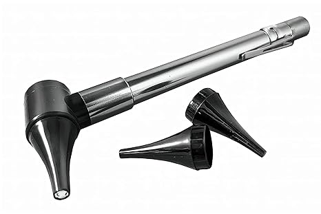 Dr Mom Otoscopes - Third Generation Slimline Stainless Led Pocket, Silver Grey