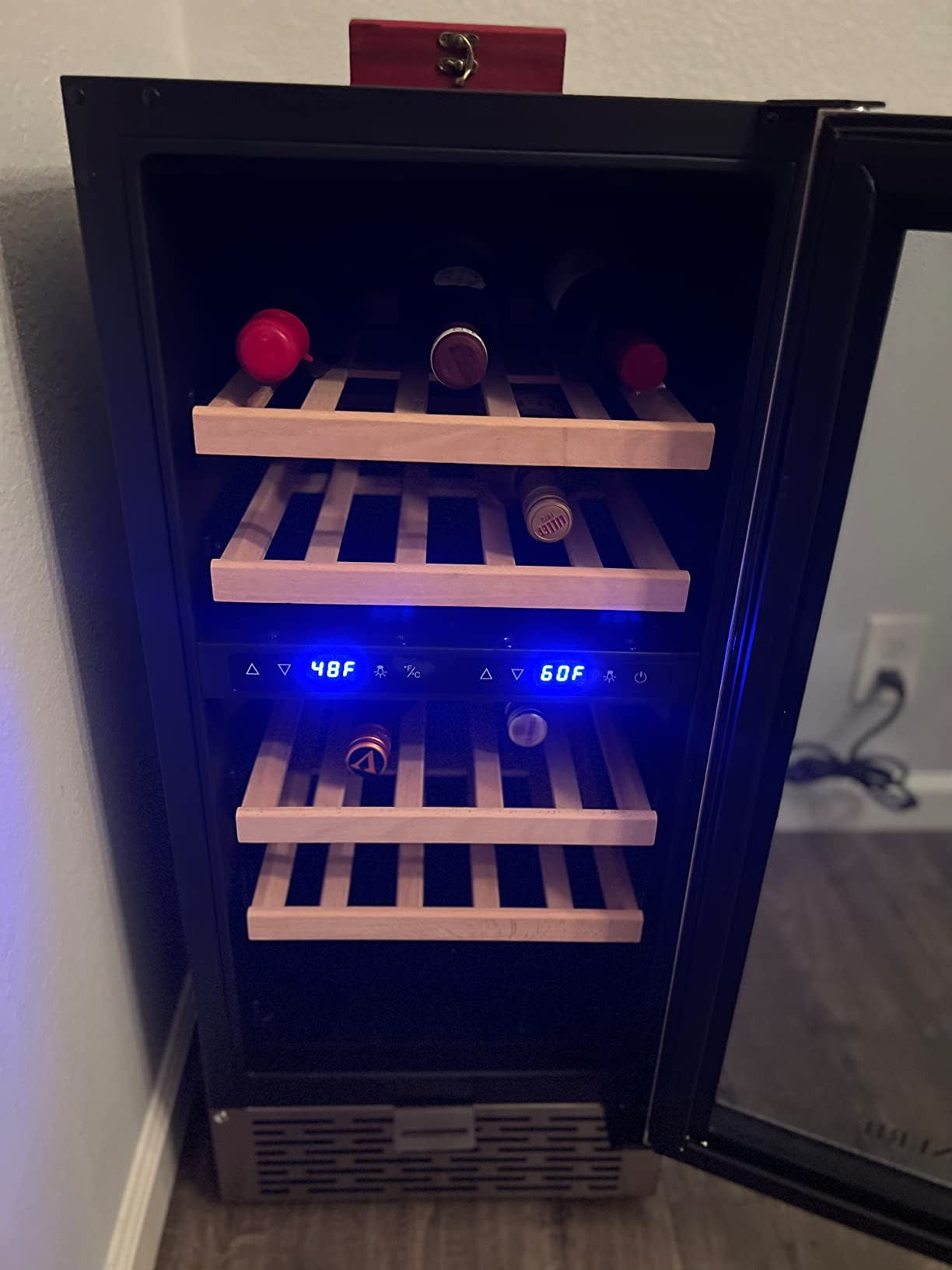 49/mo Finance VINERIE Elegant 15 Inch Wine Cooler Refrigerators, 30