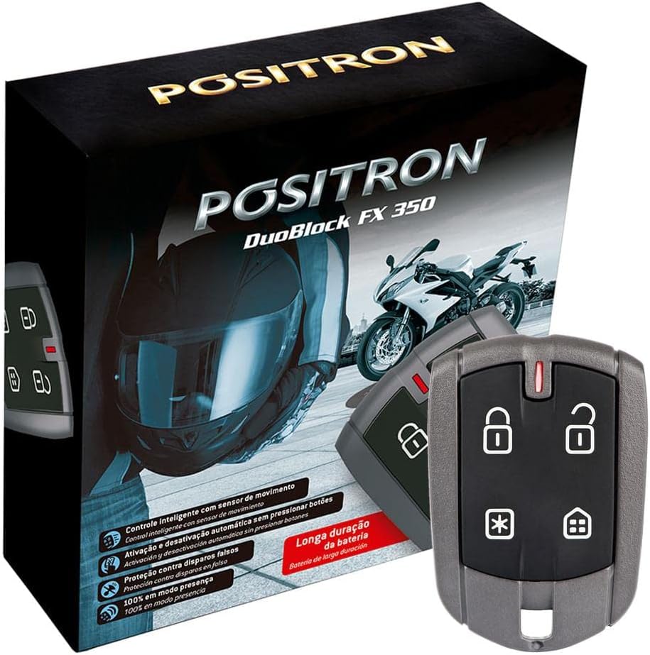 Alarme Para Motos Universal Duoblock Com Presença, Positron, Fx G8 350, 12875000, Controles De Alarme Alarme Para Motos Universal Duoblock Com Presença, Positron, Fx G8 350, 12875000, Controles De Alarme
