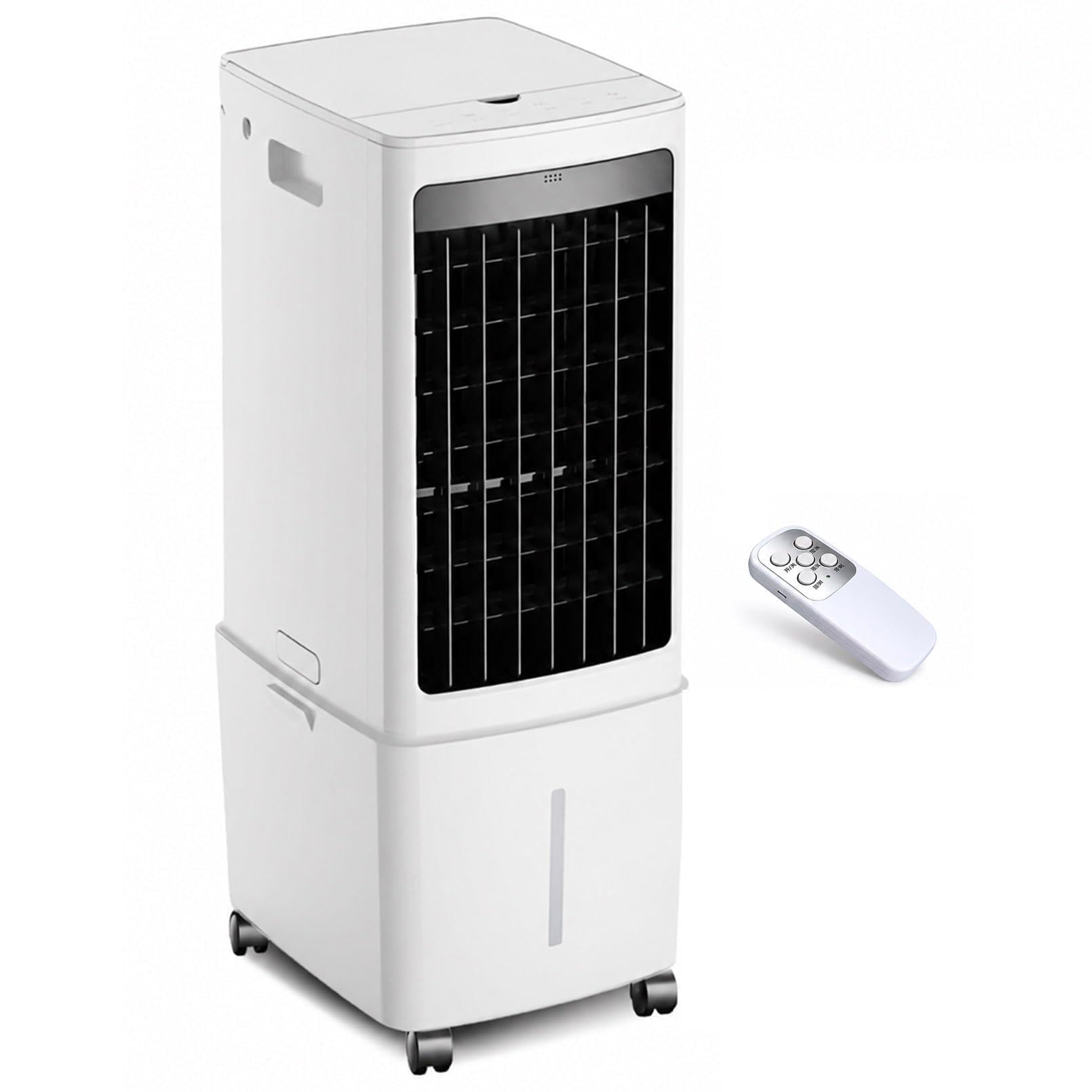 Catank White Portable Evaporative Air Cooler With Remote, 12L Water Tank, 1000M³/H Airflow, 3-In-1 Fan Humidifier & Purifier, 3 Speed Settings, 7.5H Timer For Home Use