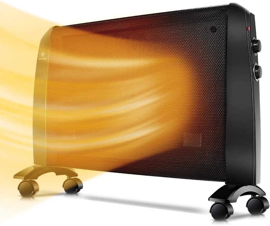 Air Choice Mica Panel Heater, HomeLine-314, Black 03