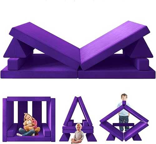 Miniatura 1 de wanan Sofá para niños, sofá modular para niños pequeños, sofá infantil para niños pequeños y bebés, sofá imaginativo para juegos para muebles de