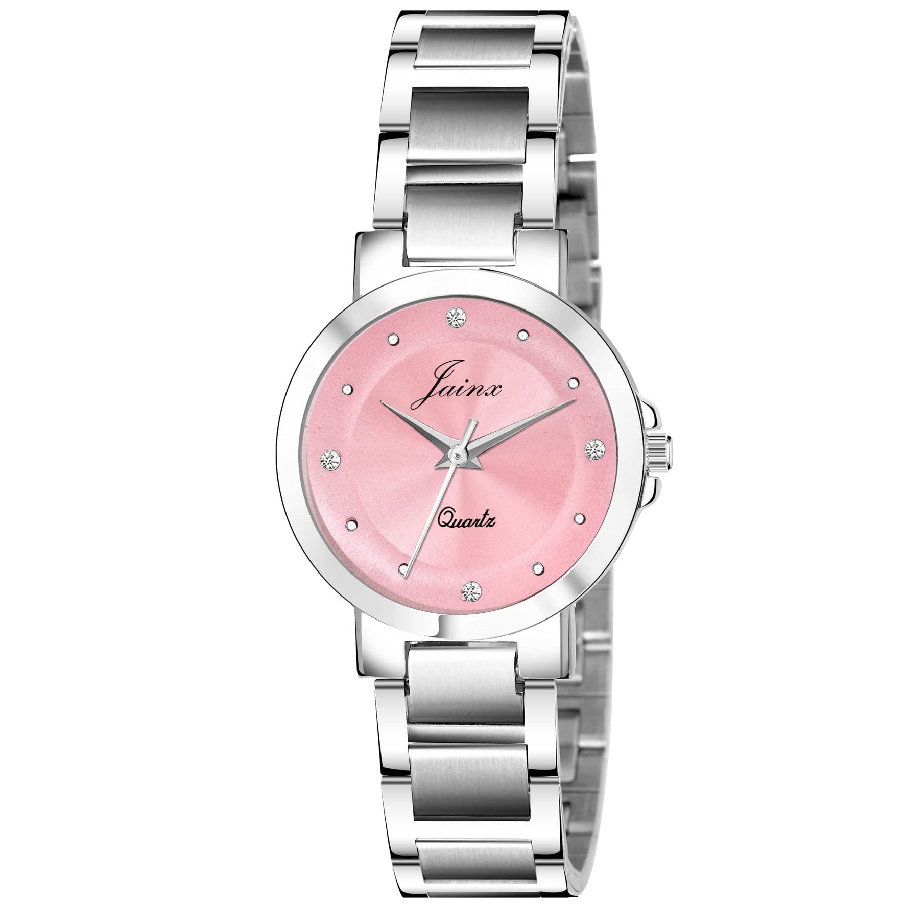 jainx Pink Dial Steel Chain Analog Wrist Watch for Women - JW8514 (B0B8HF1QLX) Amazon Price History, Amazon Price Tracker