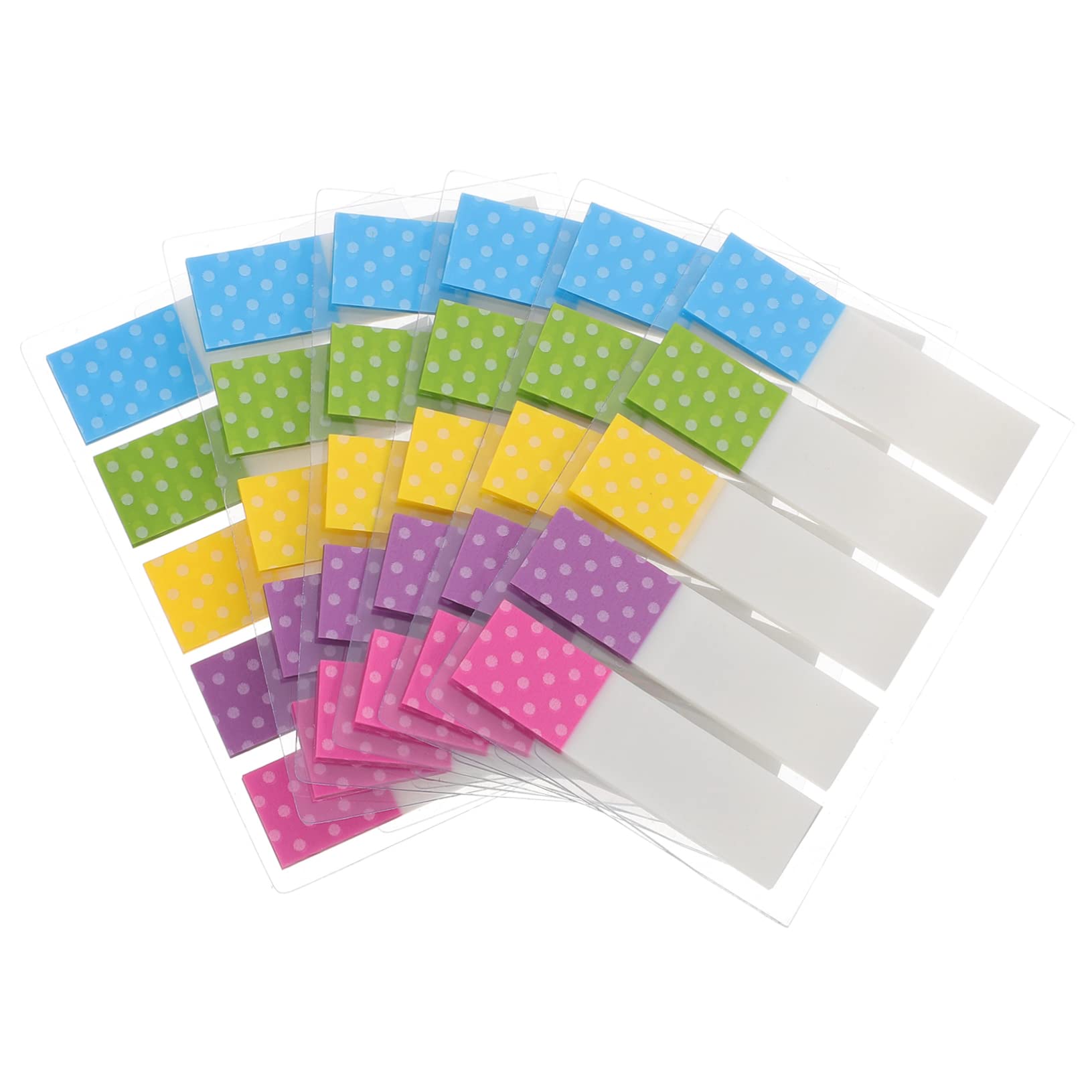 Operitacx 5 Sätze Haftmarker Transparent Index Tabs Für Seitenmarkierung Notizen Und Buchannotation Einfach Zu Verwenden Und Tragbar Für Schule Und Büro Und Beschreibbar 6 Packungen * 5