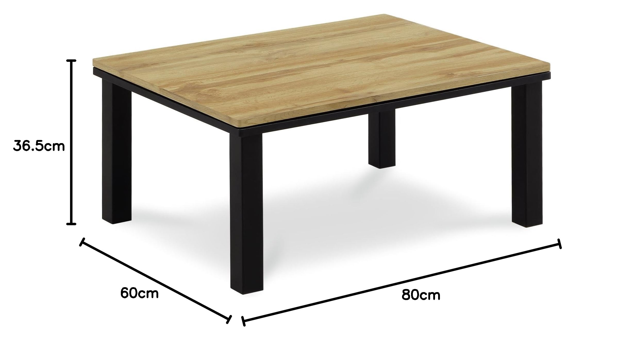 Amazon.co.jp : KaguBuy ムーア こたつテーブル 単品 80×60サイズ 105