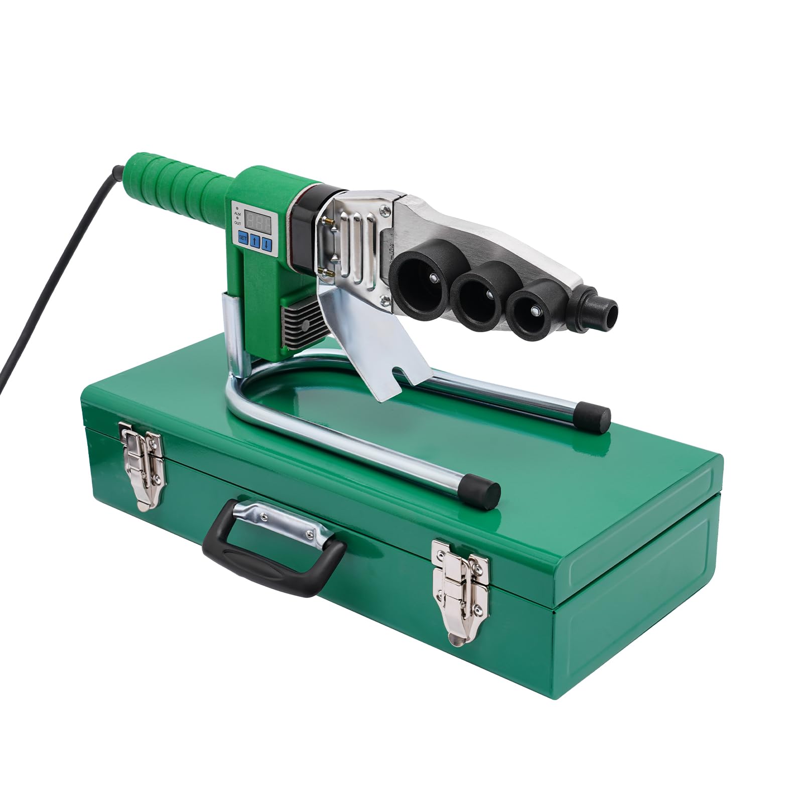 Saldatrice professionale per tubi dell'acqua, 1600 W, con indicatore LED, controllo della temperatura, saldatrice per tubi PPR/PP/PE/HDPE/PPC/PPC/tubi (20-63 mm)