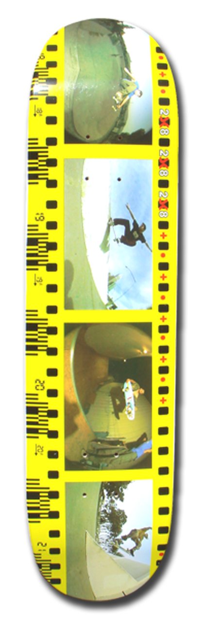 2SK8 Yellow Film Skateboard Deck