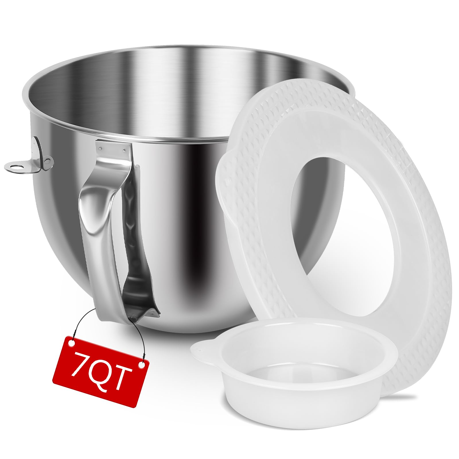 Amazon | LETOMS ステンレススチールミキシングボウル 7クォート