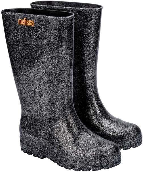 Melissa Welly Jelly Boot for Women - Mid-Calf Waterproof Jelly Rain Boot for Women, Soft and Flexible Trendy Rain Boots with Treaded Rubber Sole, Vegan