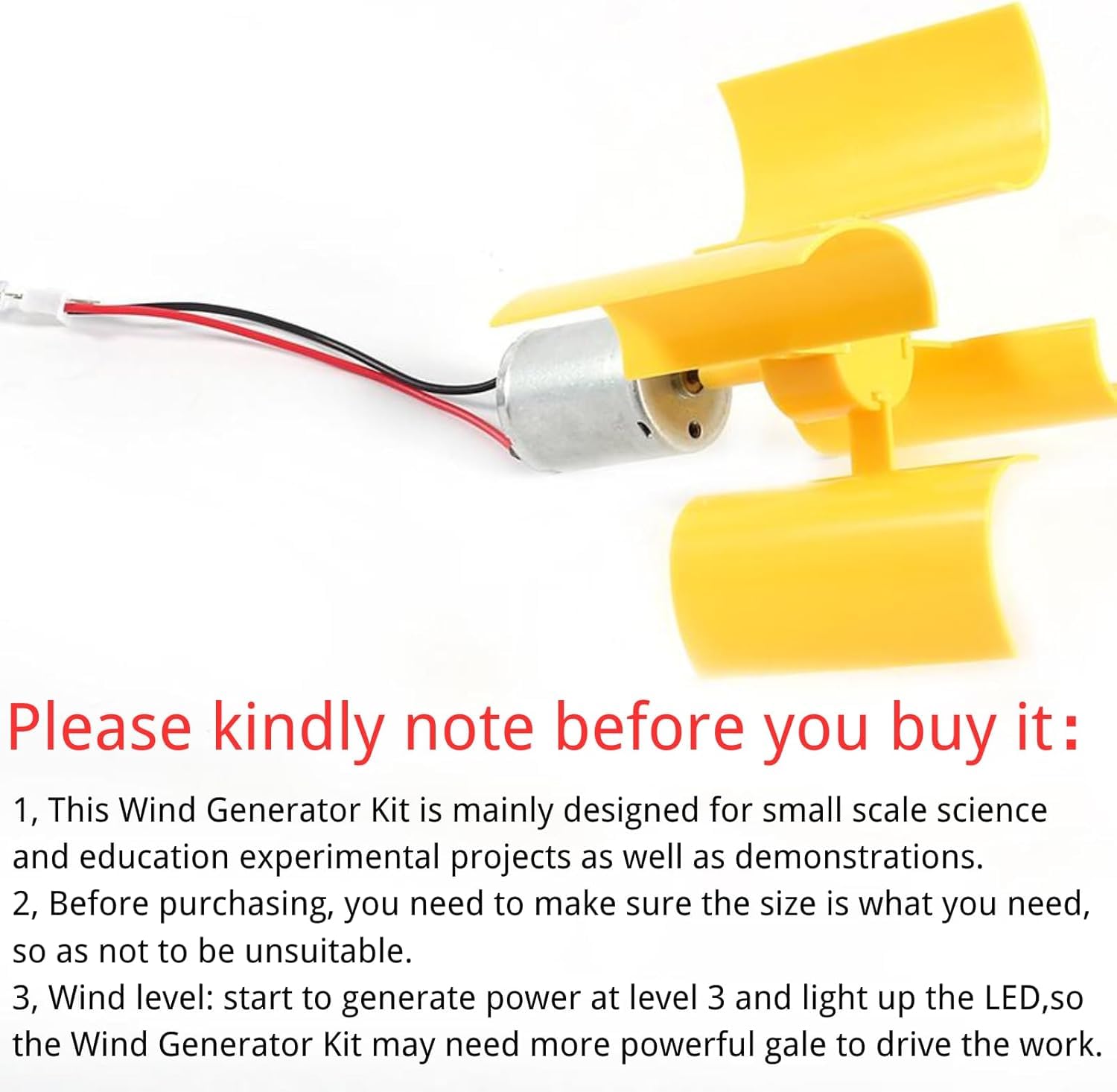 Micro Generatore Eolico, 0,55W 5,5 m/s Mini Turbina Eolica Verticale Generatore Di Energia Eolica per Esperimento Educazione Scientifica Fai Da Te