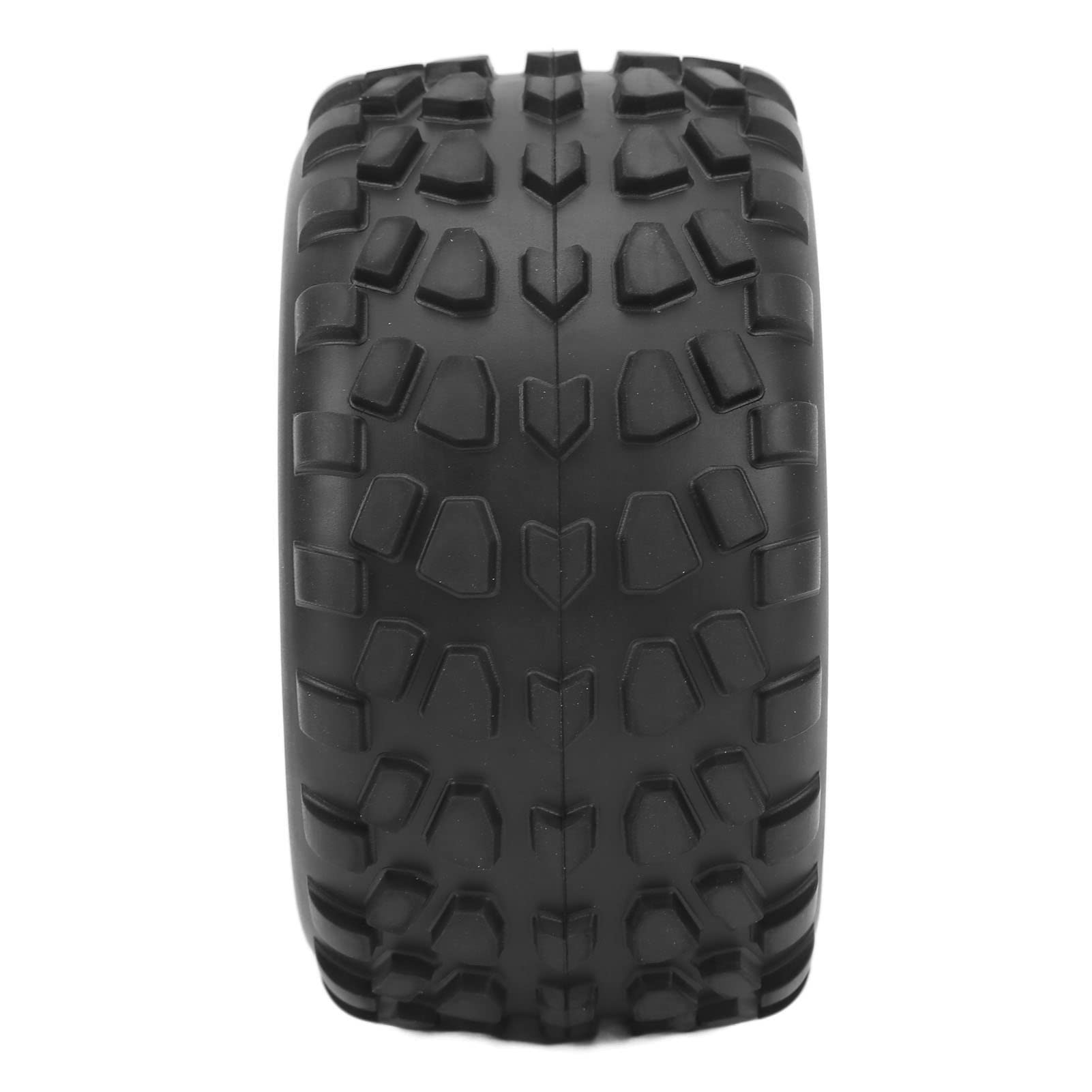 Roues et Pneus RC, Résistance à L'abrasion Haute Performance 4 Pièces 12 Mm Hex RC Voiture Pneus en Caoutchouc et Roues en Plastique pour 1/10 RC Camion pour Traxxas, pour Estampé, pour Rustler