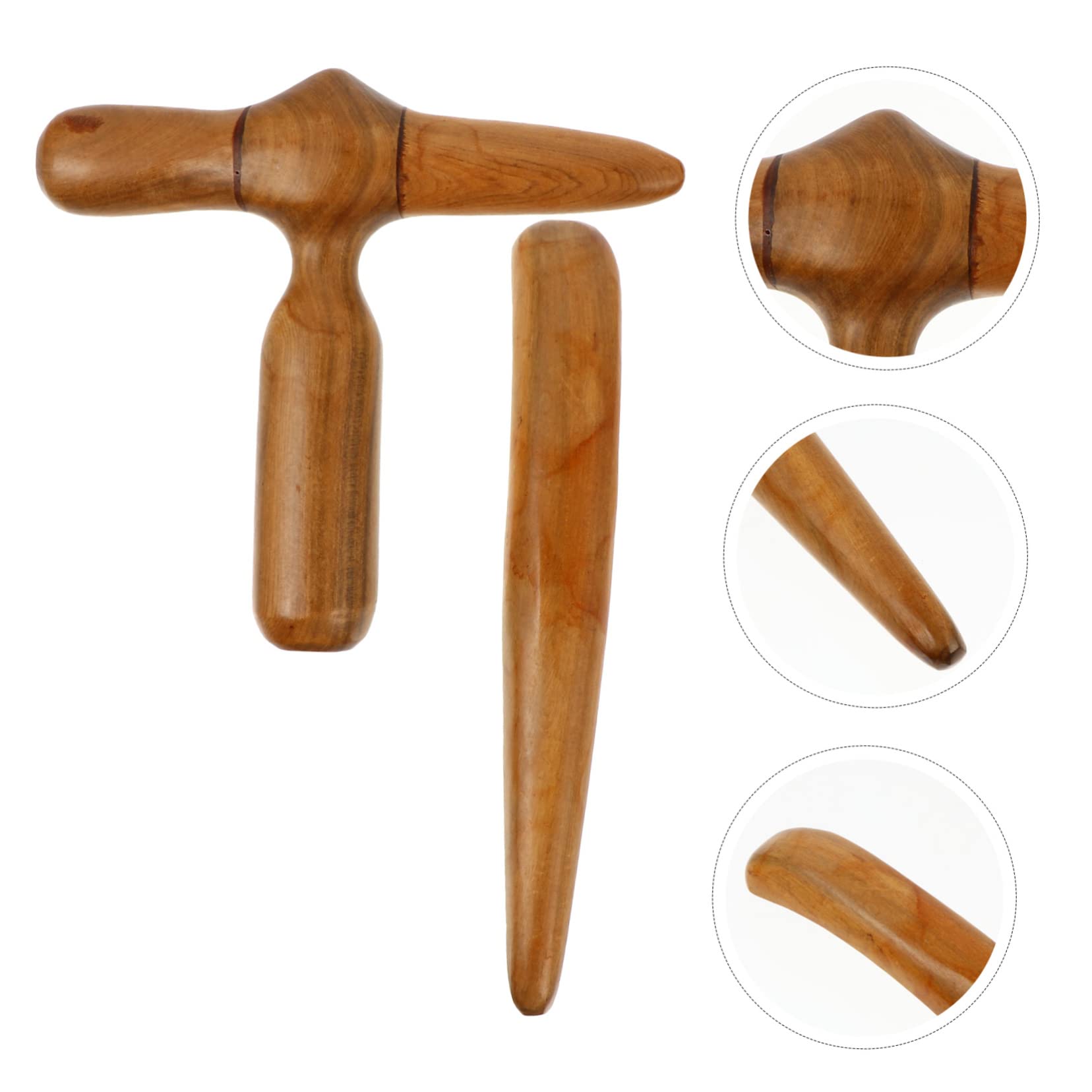 FOMIYES 6piezas Placa De Gua De Madera Natural Para Masaje Facial y Acupuntura De Raspado Para Aliviar Tensión y La Circulación