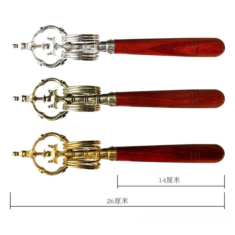Amazon｜しゃくじょう 禅杖 密教法具錫杖無垢材ハンドル合金法杖