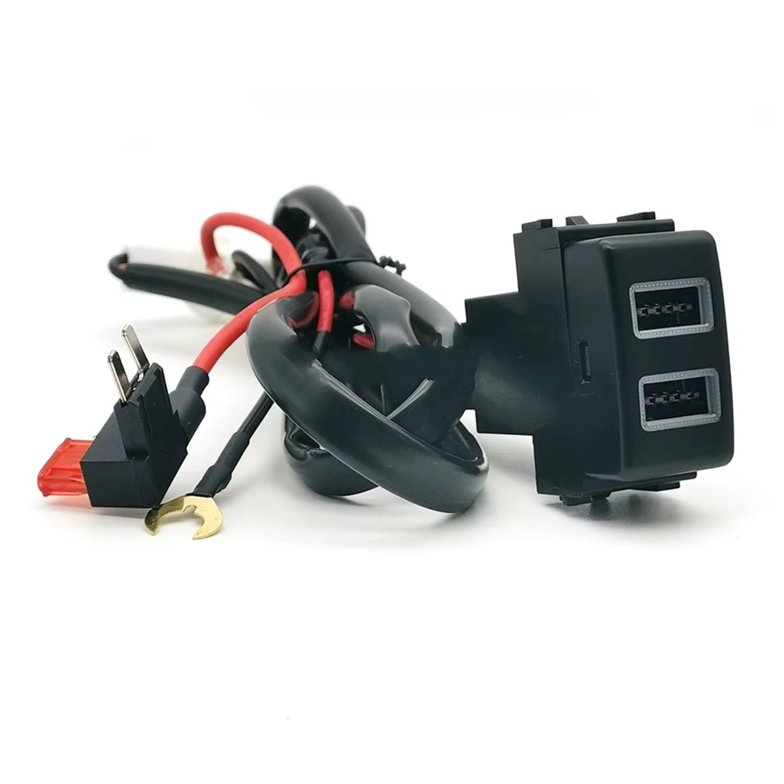 Conector USB Consola Compatible Con Nissan Para Patrol Para Y62 Para X-Trail Coche Puerto Dual Cargador QC3.0 Adaptador Enchufe Carga Rápida Puerto USB Coche