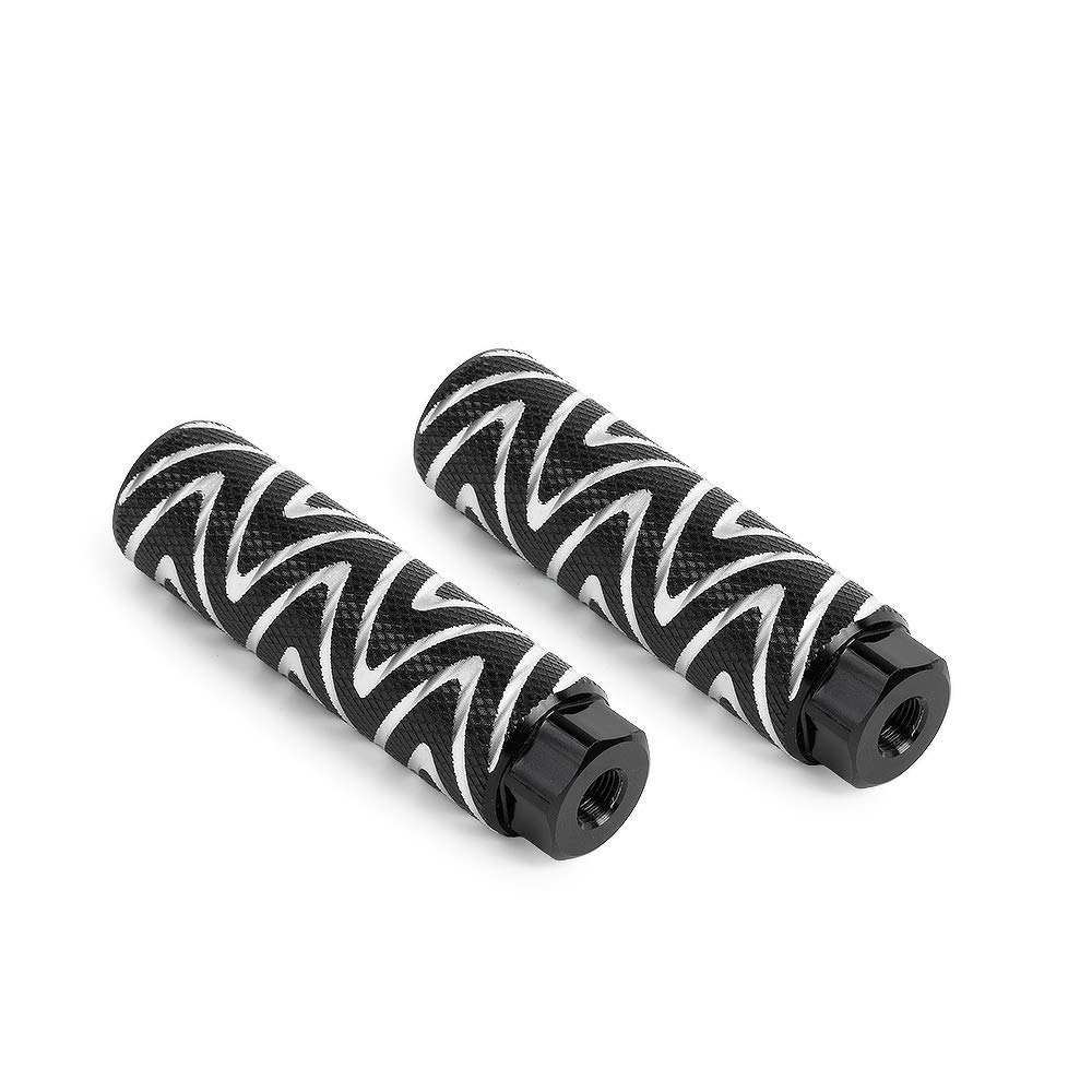 OUTLETNY Bike Pegs Aluminum Alloy Bike Anti-Skid Lead Foot BMX Pegs Rear Stunt Pegs-3/8 inch Axles 2Pcs