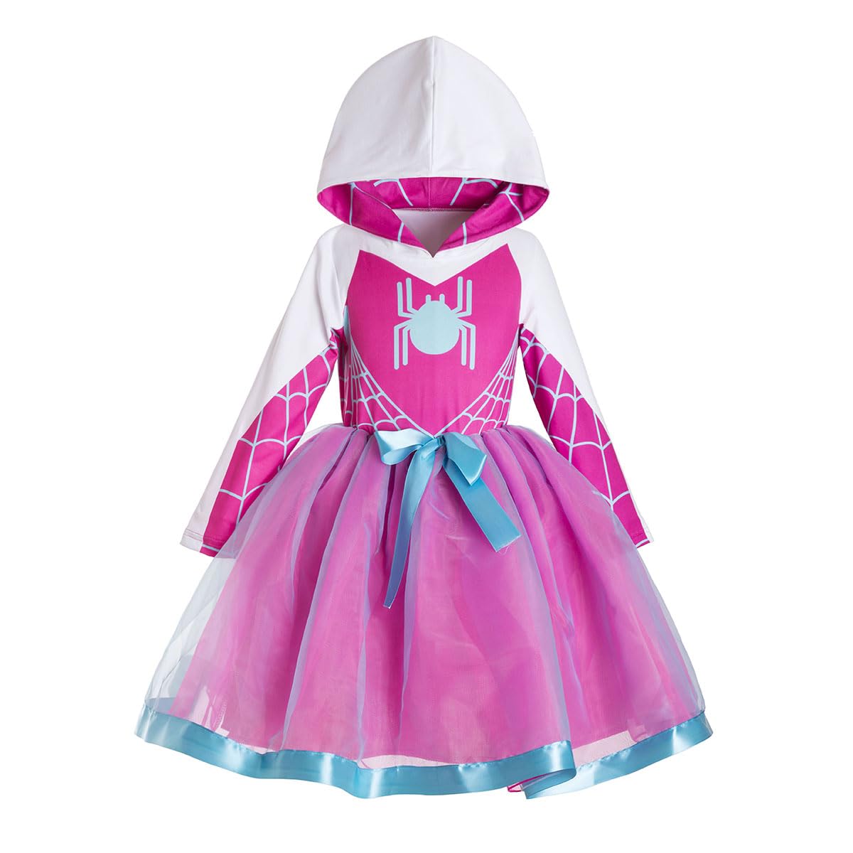 Ruikajia Girls Bat Spider Web Tulle Tutu Ruffle Princess Dress