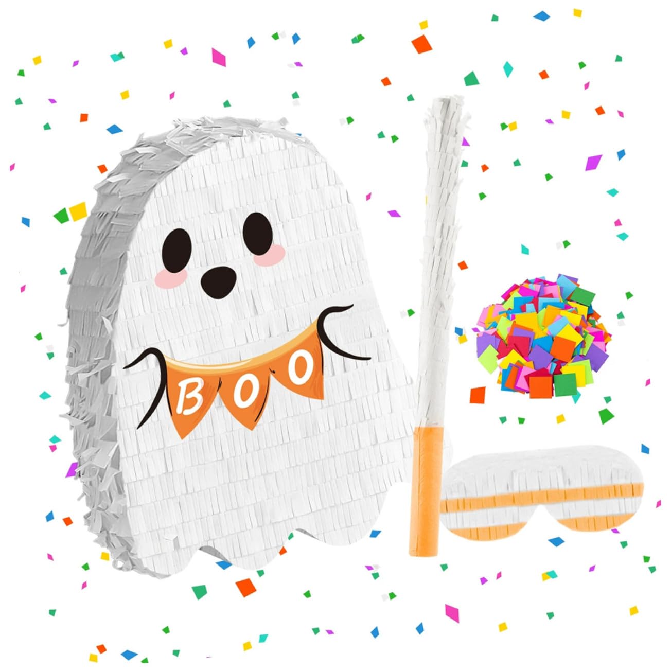 Halloween Pinata z Wiszącym Duchem Wytrzymała Piñata Słodycze Do Dekoracji Imprezowych Wielofunkcyjna Dekoracja Halloweenowa Do Wnętrz i Zewnątrz