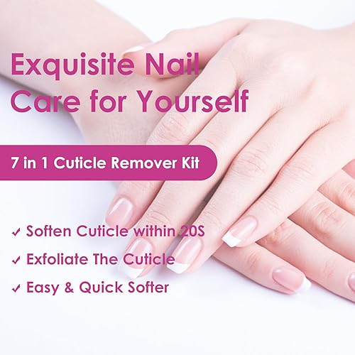 Miniatura 6 de Kit removedor de cutículas, cortador de cutículas con pinza de cutícula, empujador de cutículas, lima de uñas, herramientas profesionales de