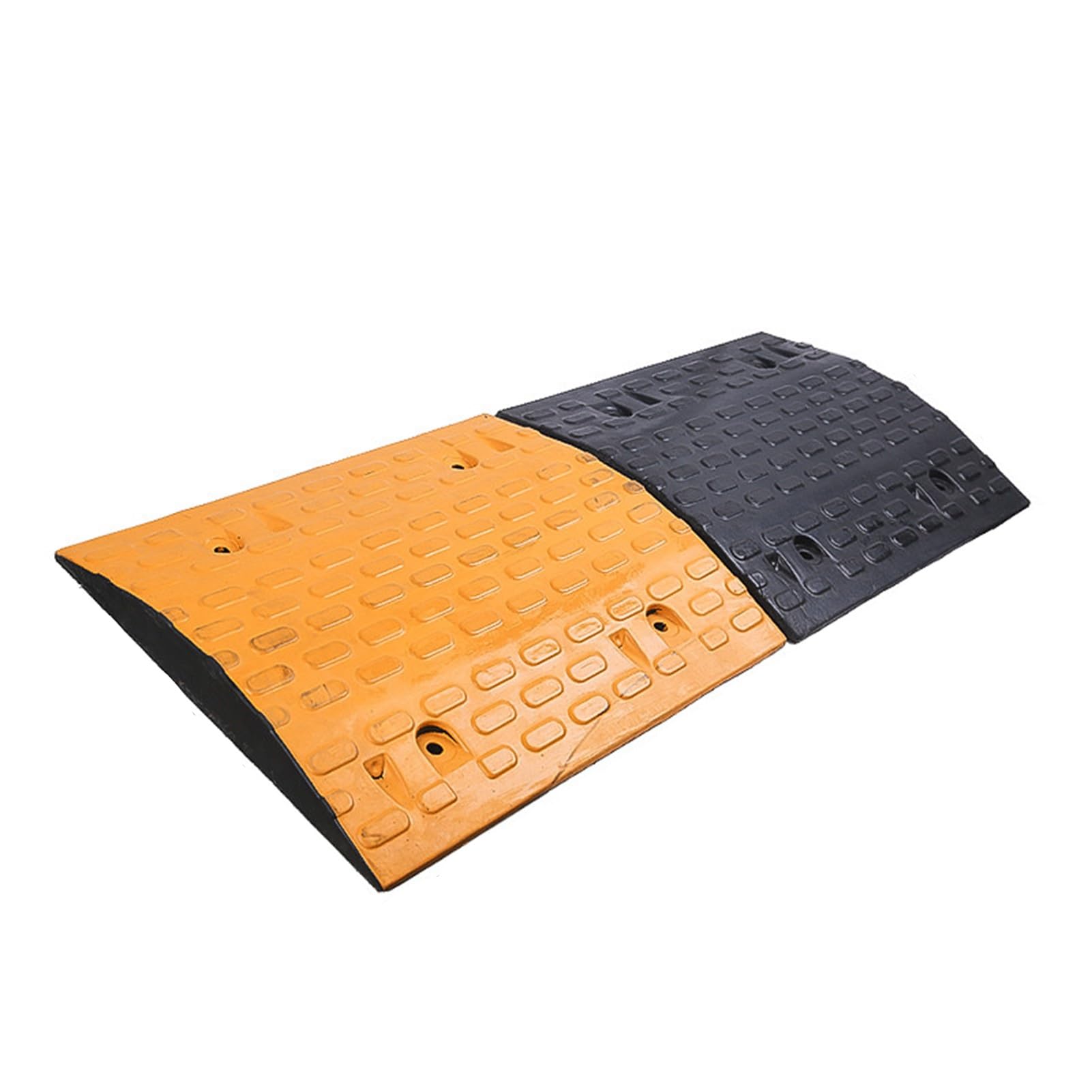 HTTGDGDH 2 Pack Speed Bumps, Heavy Duty Modular Driveway Speed Ramp For Asphalt Concrete Gravel Driveways Indoor Outdoor,