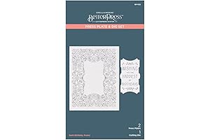 Swirl Birthday Frame BetterPress Plates