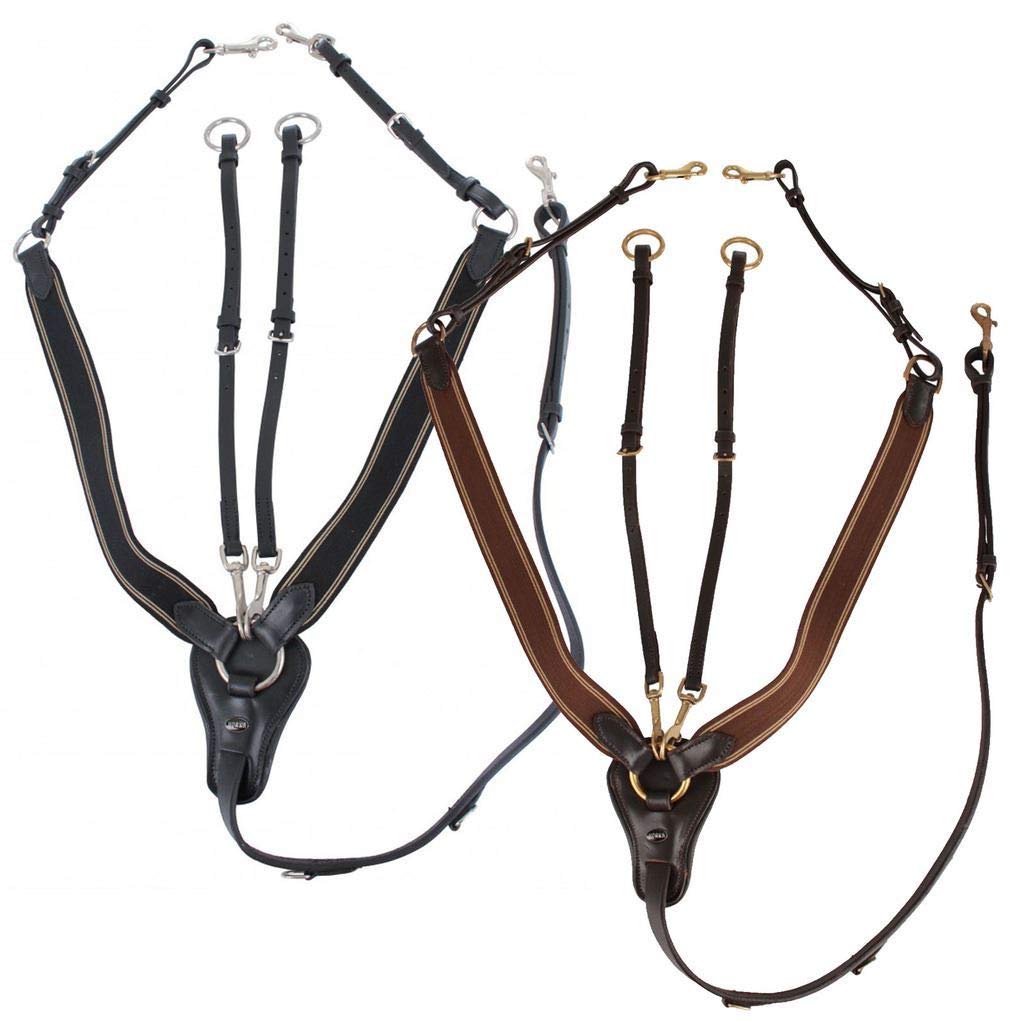 Horka Poney COB Full Martingale réglable Bouchon solide de qualité de formation Rênes