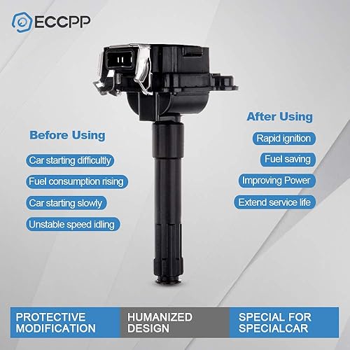 Vista 981 de ECCPP Bobinas de encendido portátiles de repuesto para automóvil compatibles con Infiniti I30/para Nissan Maxima 3.0L V6 2000-2001 Reemplazo