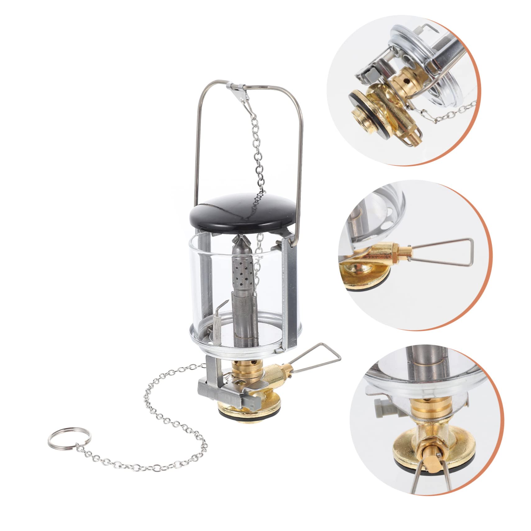 Happyyami 1set Outdoor Gas Lantern Light Compact Camping Propane Lamp Storage Bag for Tent Hiking and Emergency Use Multi-Functional and Easy to Carry