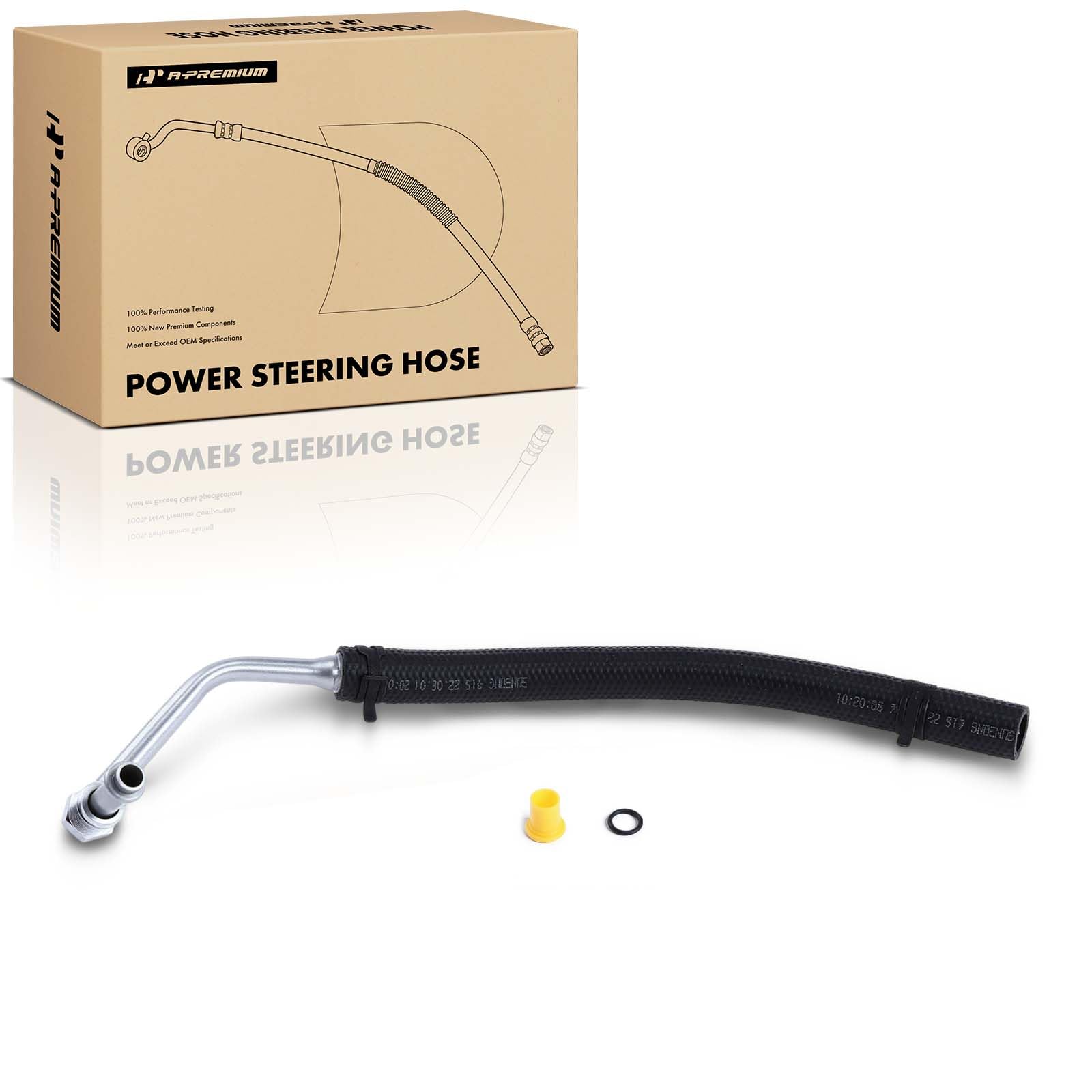 A-Premium Power Steering Return Hose Line Assembly Compatible with Dodge Ram 1500 2006-2008, Ram 2500 3500 2003-2009, 5.7L 4WD, with O-ring, Gear To