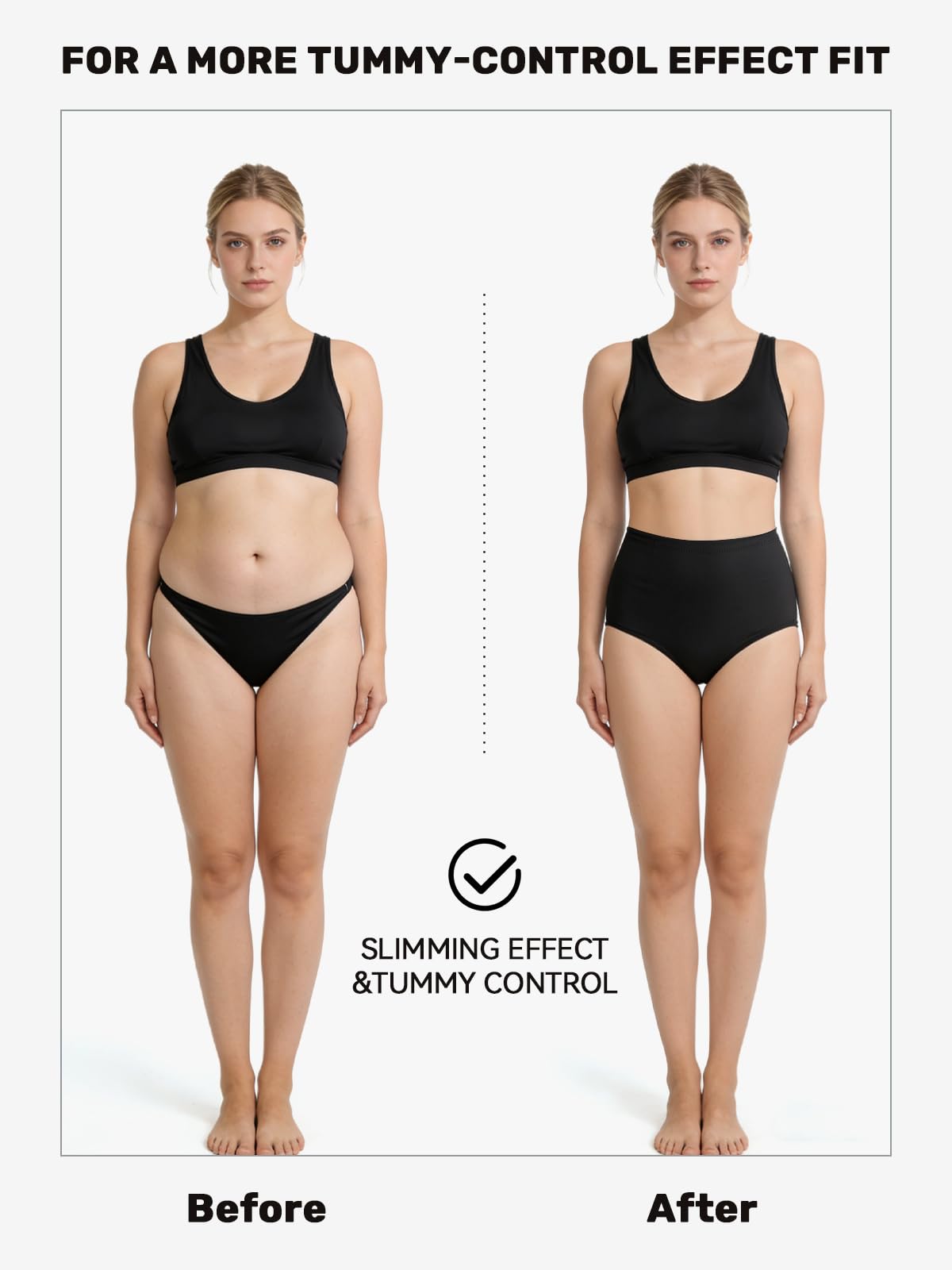 Bellecarrie Maillot de Bain Taille Haute pour Femme - Bas de Bain - Couverture complète - Bas de Maillot de Bain - Slip de Danse