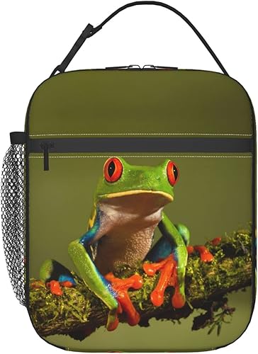 Miniatura 1 de Lonchera portátil de rana a la moda, bolsas enfriadoras con aislamiento térmico para mujeres, hombres, adultos, trabajo, viajes, picnic