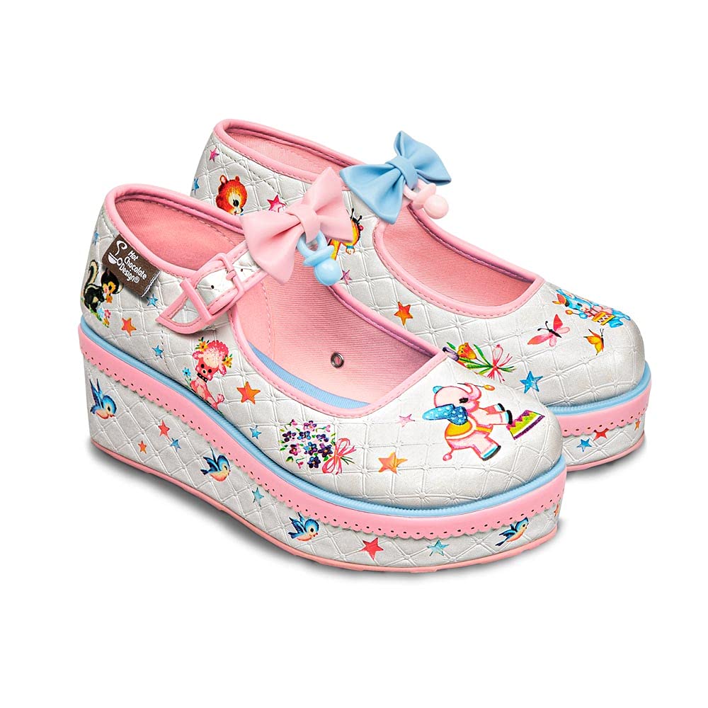 Hot Chocolate Design Chocolaticas Funky Canvas Women's Mary Jane Flat Shoes — view 94