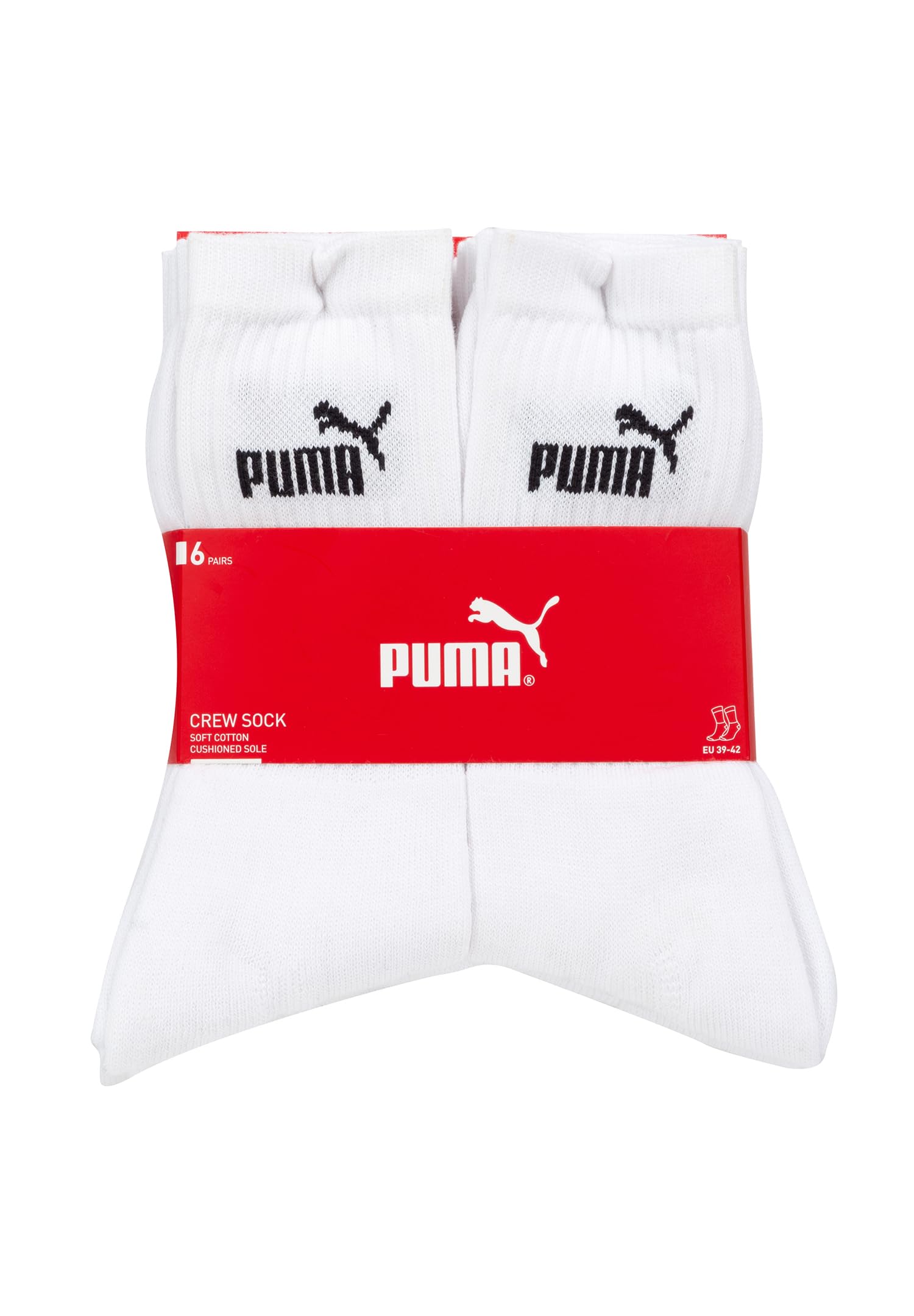 PUMA Unisex Crew skarpety do tenisa, skarpety sportowe dla kobiet i mężczyzn, 12 par