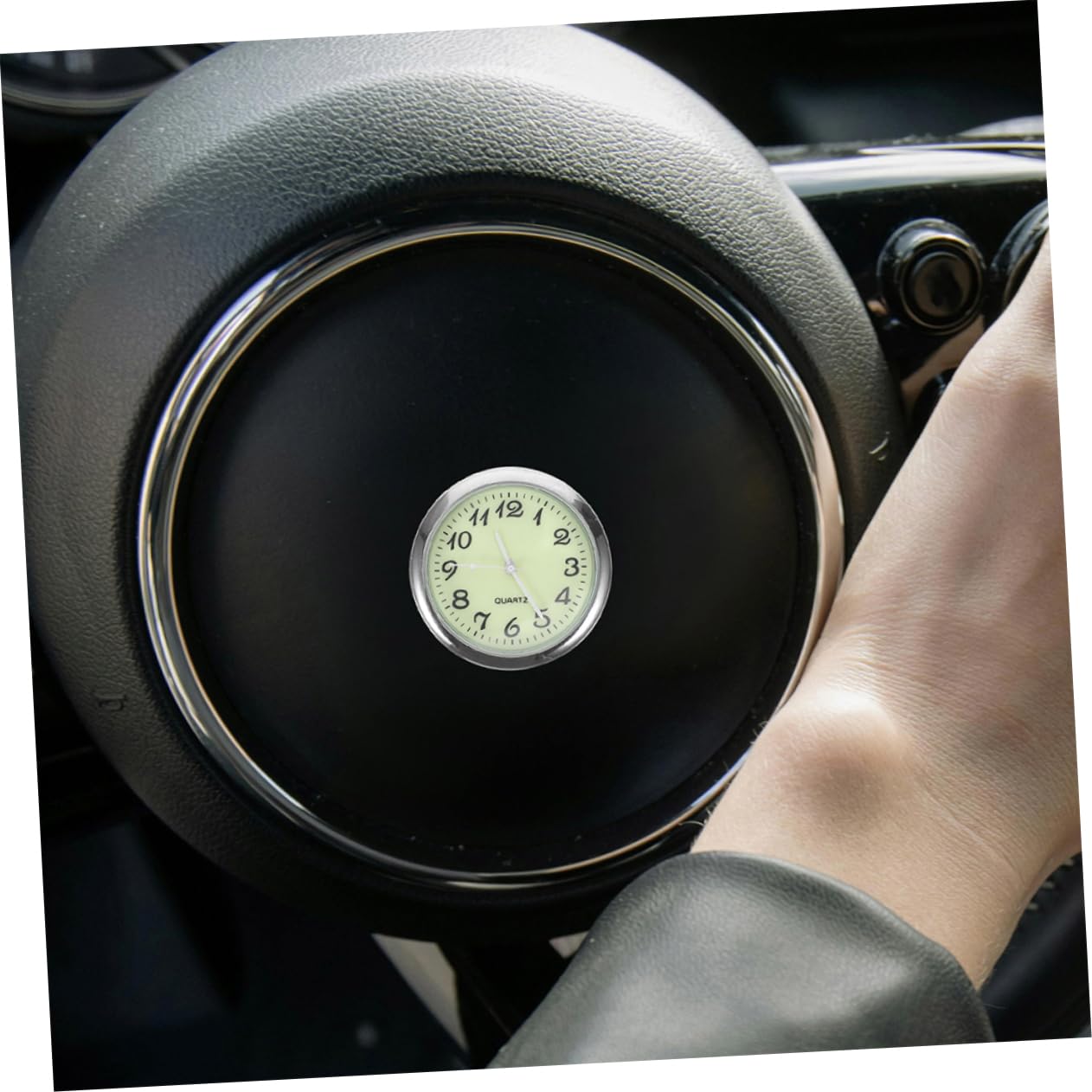 Gatuida 10piezas Reloj De Coche Luminiscente Relojes De Tablero Adhesivos Accesorios Prácticos Para Automóvil Fácil Instalación y Uso Ventilación o Salpicadero