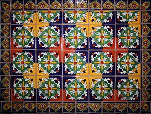 Tula Mexican Tile Set Backsplash Mural