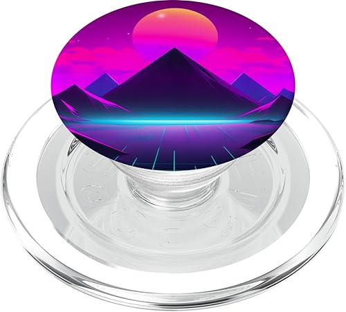 PopSockets MagSafe PopGrip Retrowave Vaporwave Synthwave de los años 80 para iPhone