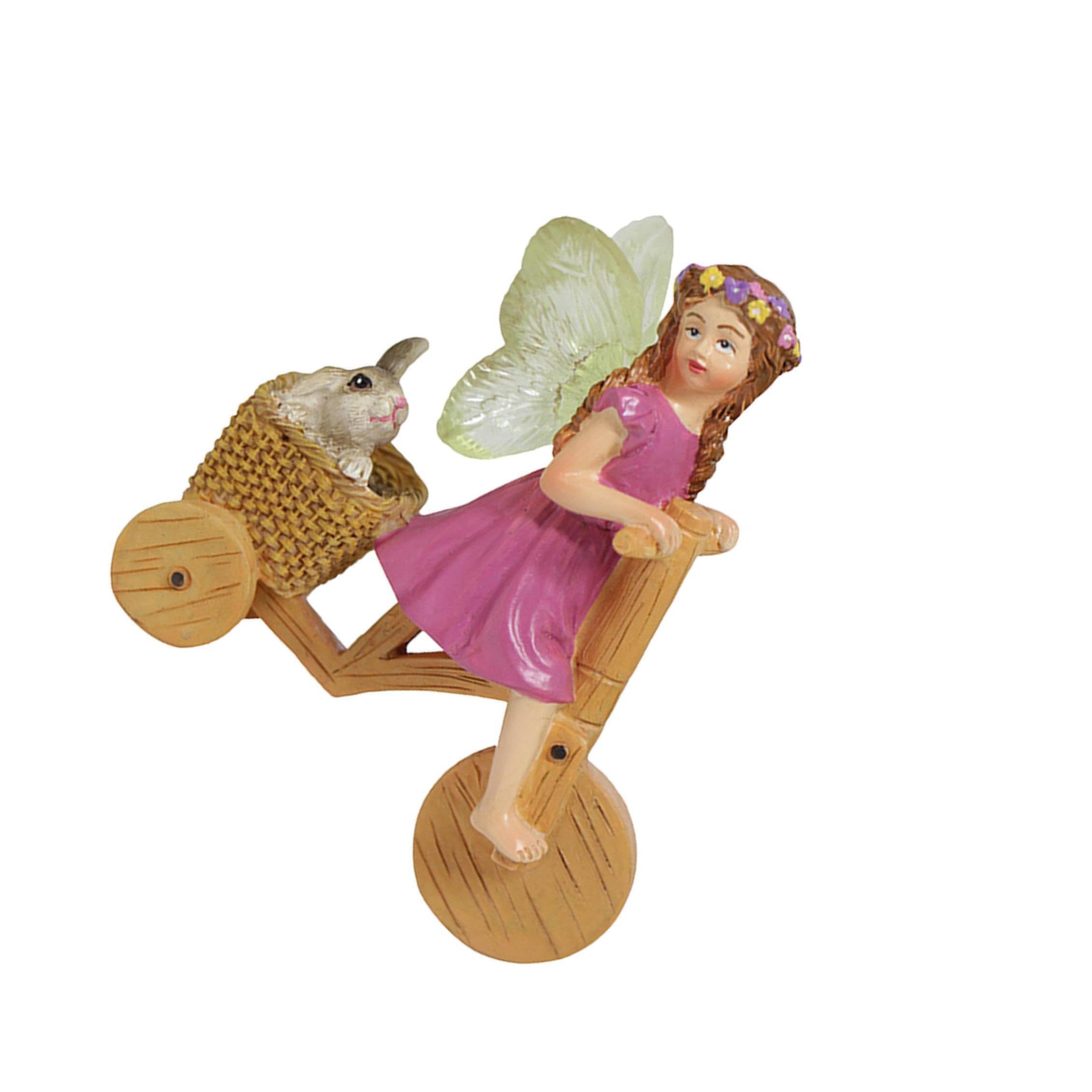 LIXSAZSE Miniature Fairy Statue Crafted To Enrich Flower Pots Patios And Lawns With Beautiful Outdoor Garden Decorations Cute Fairy Outdoor Garden Yard Lawn