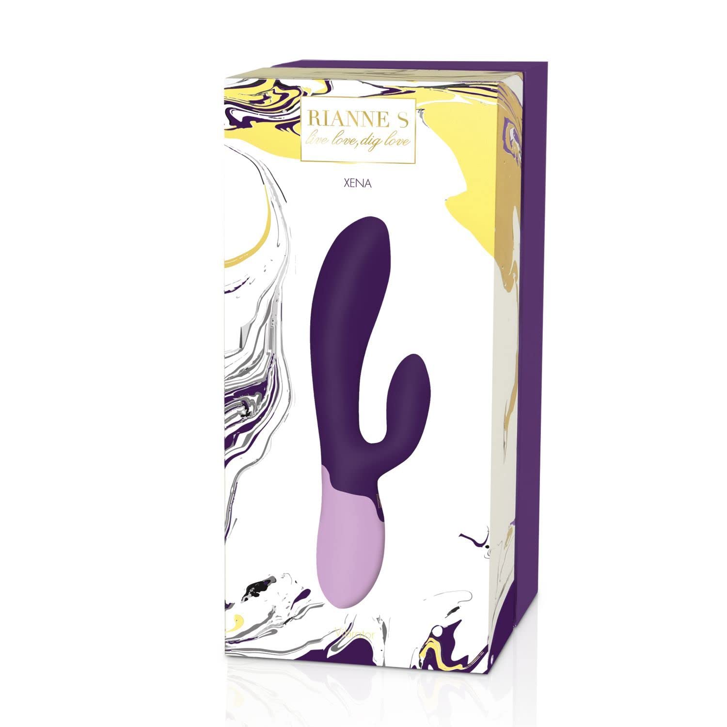 RS - Essentials - Xena Rabbit Vibrator Deep Purple & Lilac RS - Essentials - Xena vibratore del coniglio Deep Purple & lilla