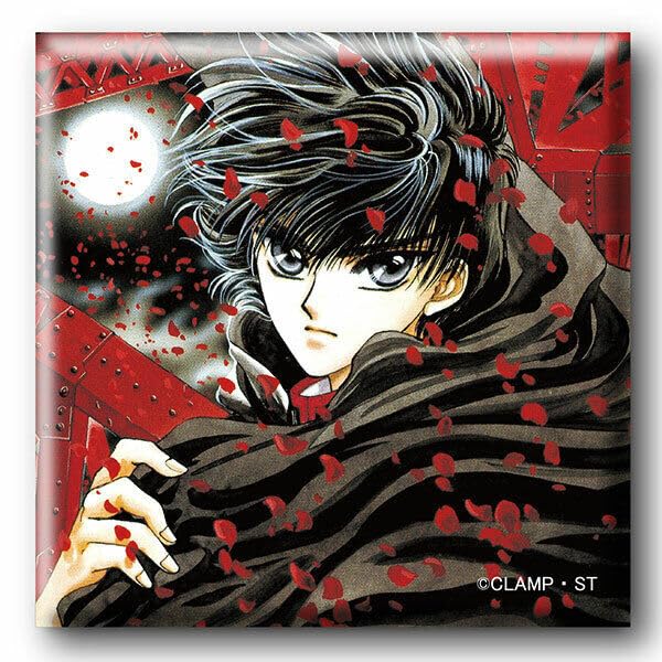 Amazon.co.jp: CLAMP X エックス スクエア缶バッジ 司狼神威