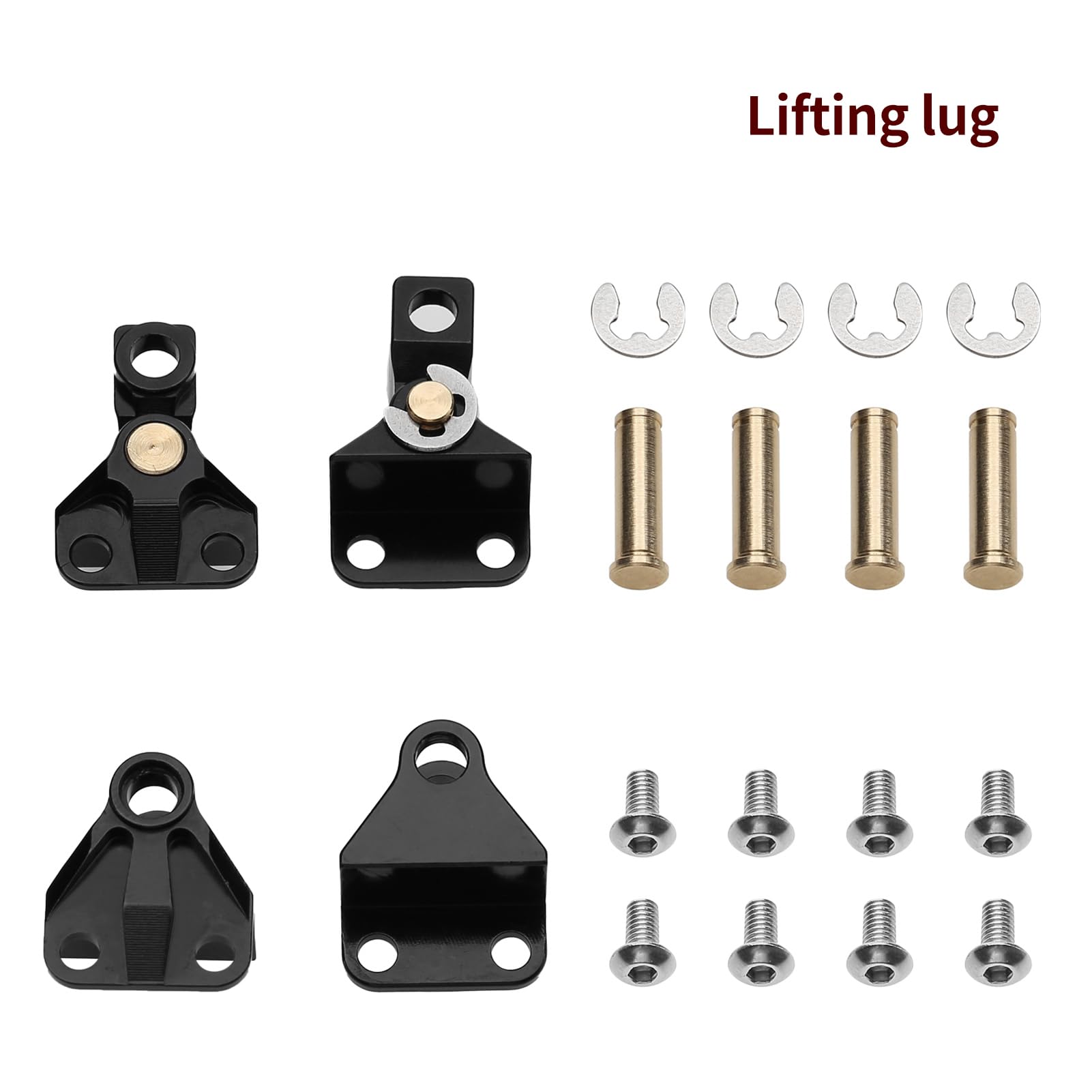 Goolsky Kit de Suspension en métal alimenté, Remplacement pour Tamiya 1/14, Tracteur télécommandé, Camion, télécommande, Mise à Niveau de Voiture, pièces de Rechange