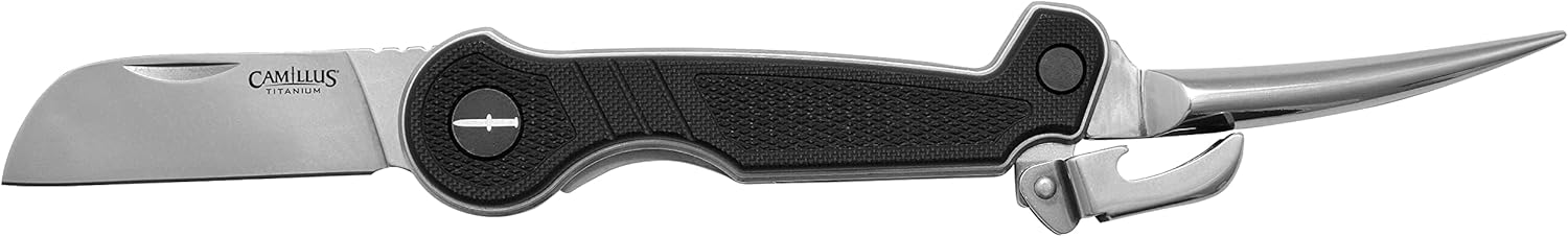 Camillus Marlinspike 2.0 Compact Durable Corrosion-Resistant 440 Stainless Steel Everyday Carry Folding Pocket Knife with Integrated Dual Locking System