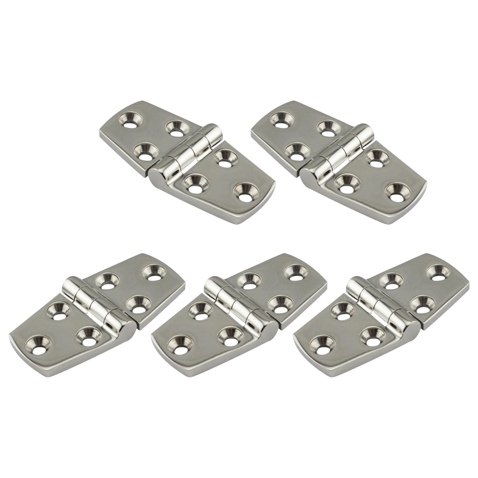 Strong Quiet Hinges Marine Grade Untarnished for Vessel Hatches Trailer Entrances Impermeable Rustproof Hardware Rustproof Vessel Nest Hinges