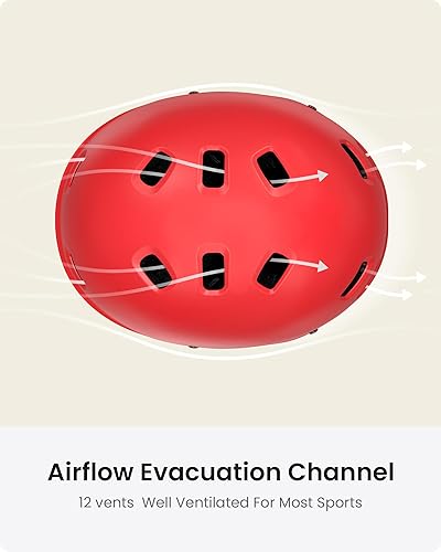 Miniatura 4 de OutdoorMaster - Casco de patineta o bicicleta, con dos forros extraíbles y ventilación, para varios deportes, patinaje, patinaje en línea, para