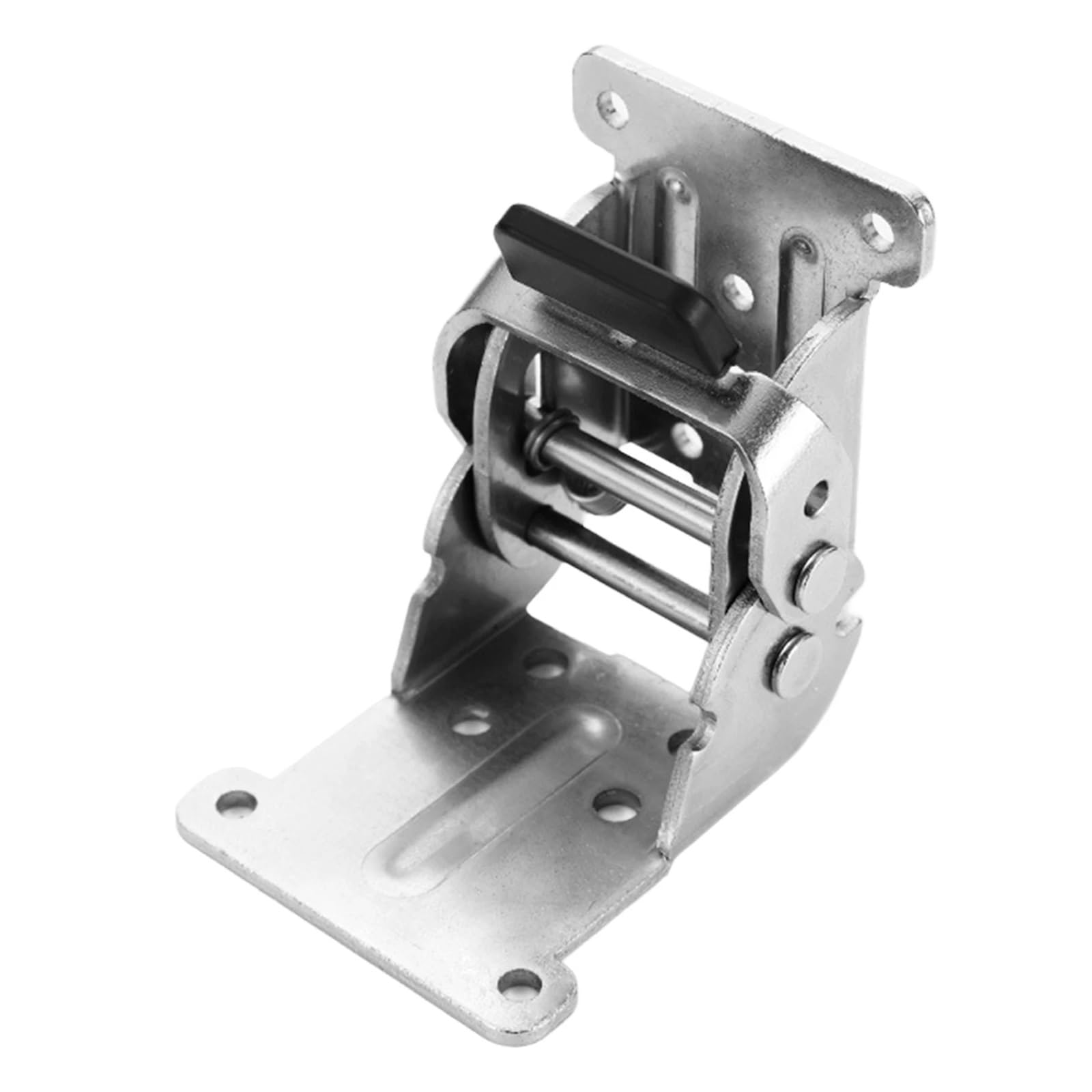 Padgcnor Silver 1Pcs Folding Hinge Self-Locking Hinges Folding Brackets 180/90 Degree Self-Locking For Tea Table Dining(Silver 1Pcs)