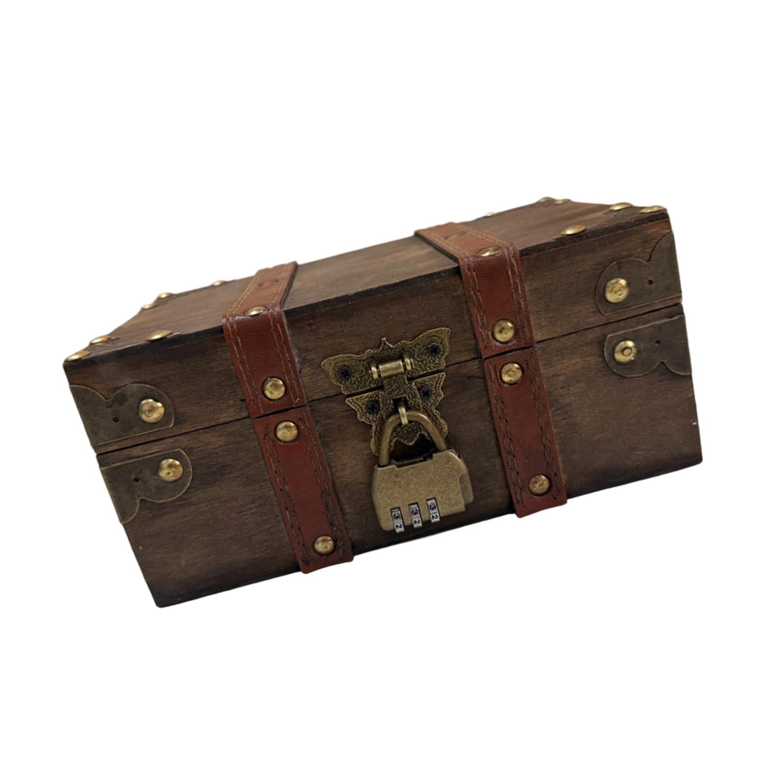 Tsophreniq Wooden Decorative Box for Jewelry Storage and Display Cabinet Keepsakes Chest with Mechanism Trinket Organiser Vintage Wooden Storage Box