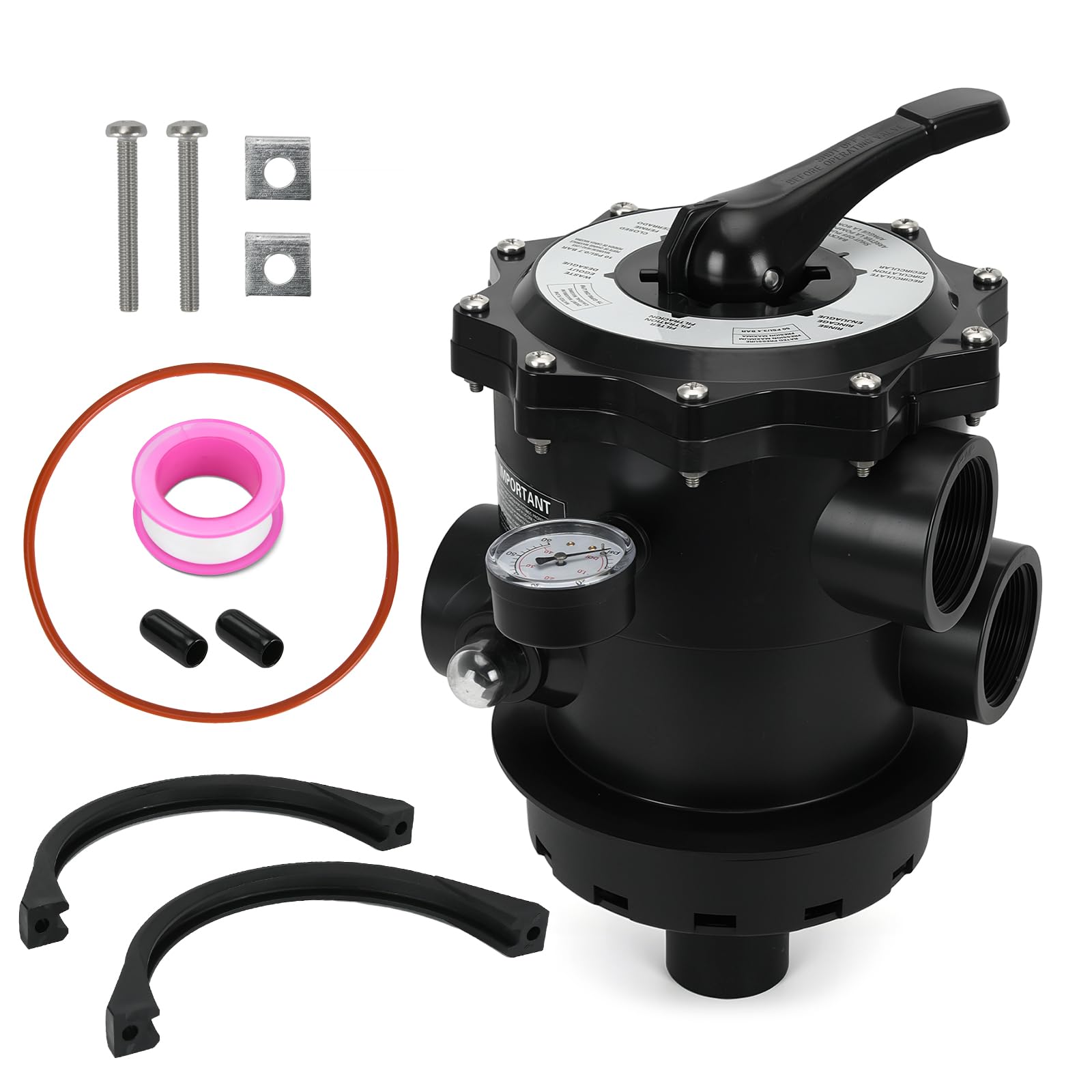 Photo 1 of SP071620T Multiport Control Valve Replacement for Hayward Pro Series Sand Filter S270T2 S310T2 S360T2, Vari-Flo Top-Mount 2 Inch with Clamp
