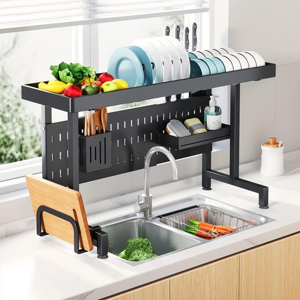 Dish Rack Dish Rack Telescopic Kitchen Sink Rack Sink Dish Rack Dish Drain Rack Tableware Storage Rack