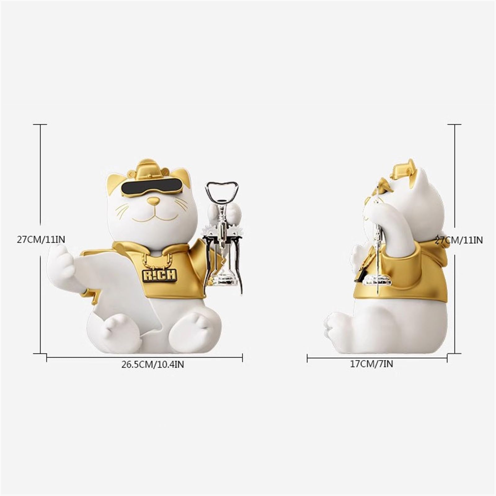 Soporte para vino Decoraciones for enfriadores de vino Fortune Cat Wine Rack Cocina